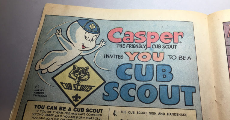 Casper the friendly ghost Cub Scout