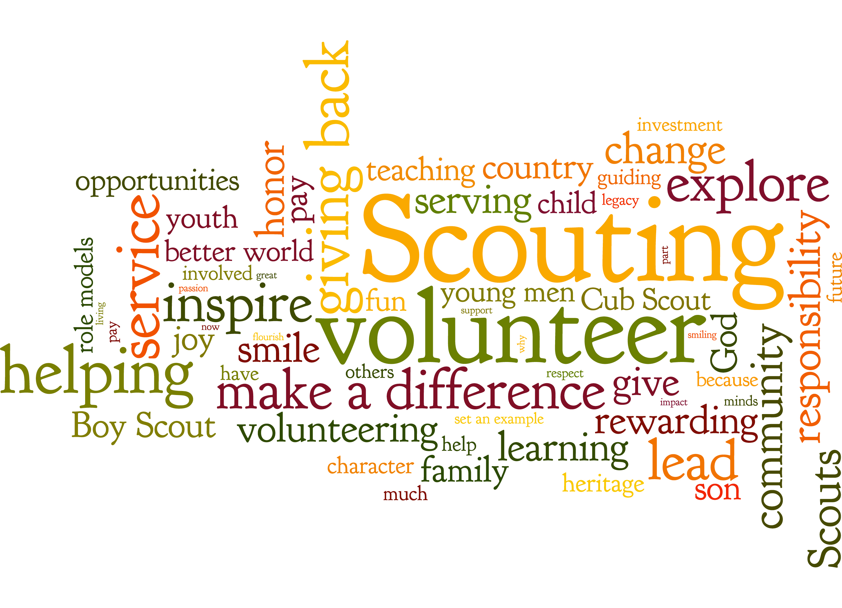 Why do you volunteer? Your answers are a work of art - Bryan on Scouting