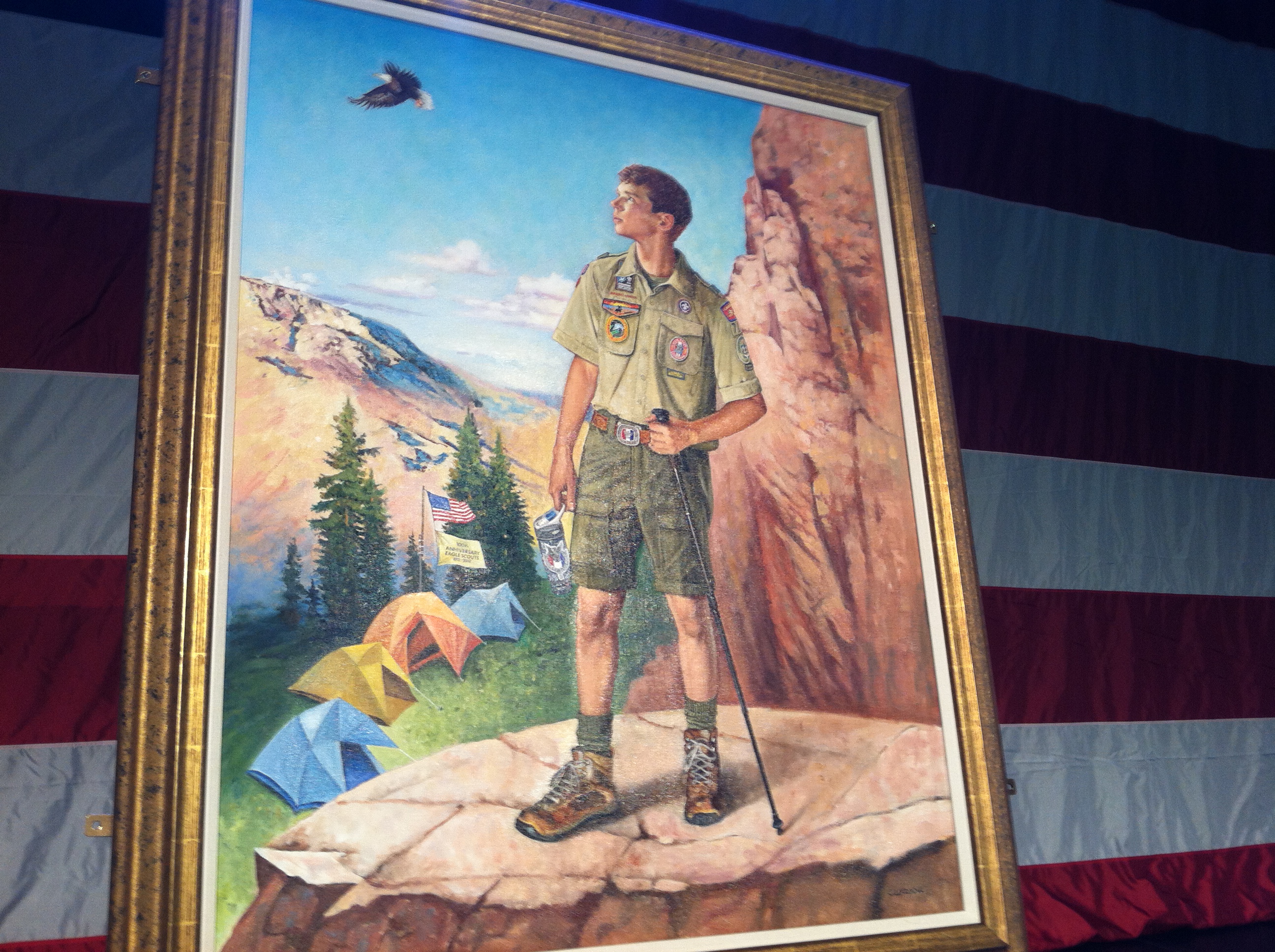 100 Years of Eagle Scout painting unveiled (order your own!) - Bryan on