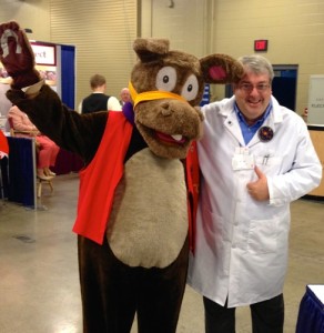 Our guest blogger with the famous Pedro at the 2014 National Annual Meeting.