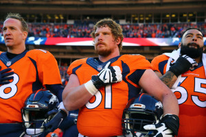 Matt Paradis (center)