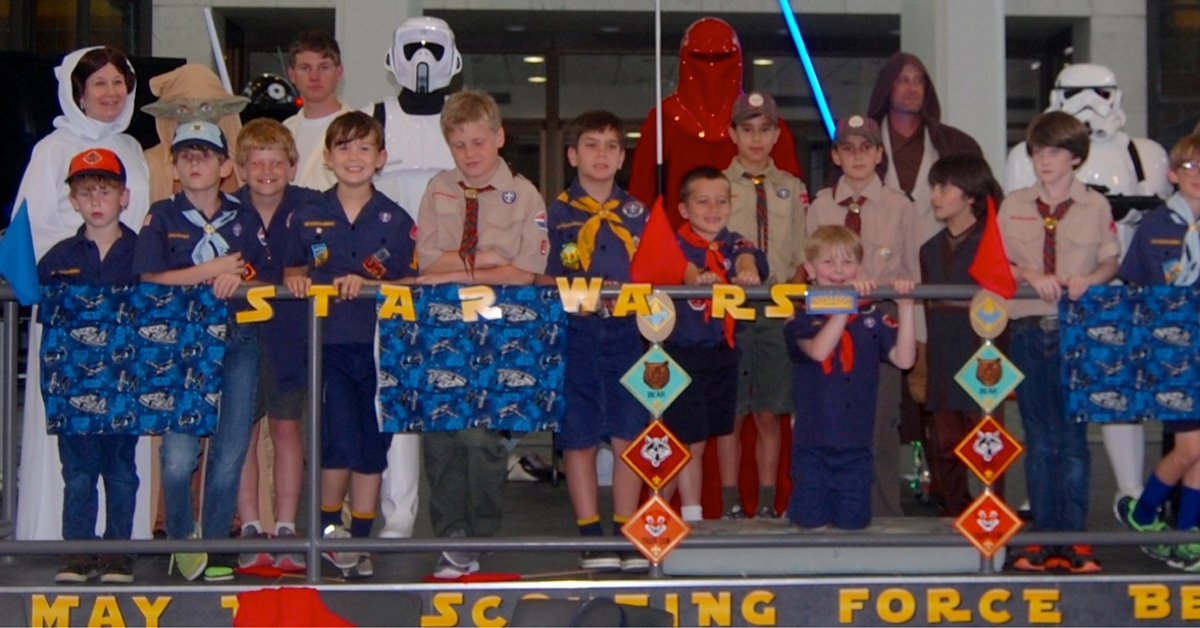 Star Wars blue and gold banquet