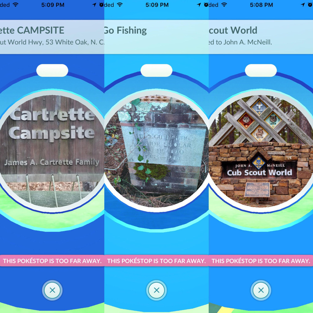 Cape Fear Scout Reservation PokeStop