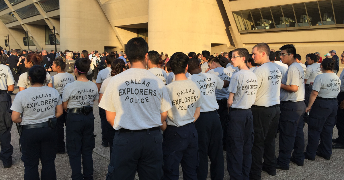 Scouts, Explorers offer support for Dallas Police Department