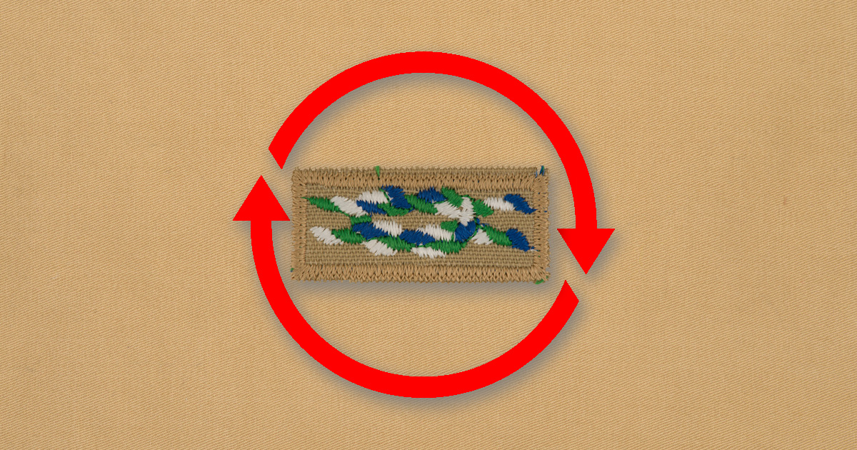 You earned a square knot? Congrats! Here's how to wear it