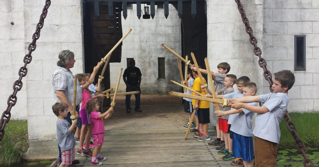 Pack 221 camped at Newman's Castle in Bellville, Texas.