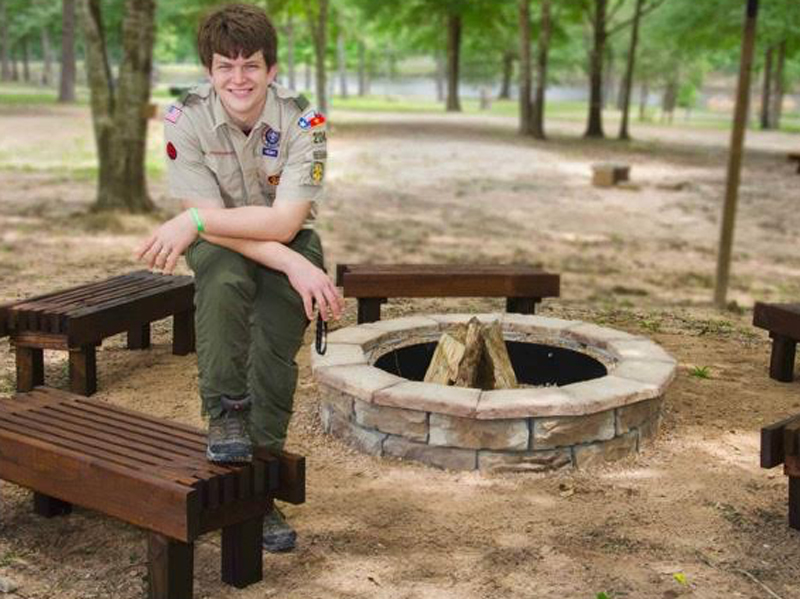 Eagle Scout Project Before And After, Boy Scout Fire Pit