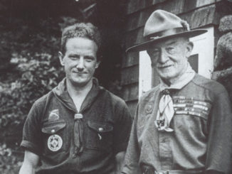 A photo of Green Bar Bill and Robert Baden-Powell