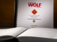 The cover of the two-volume Braille edition of the Wolf Handbook.
