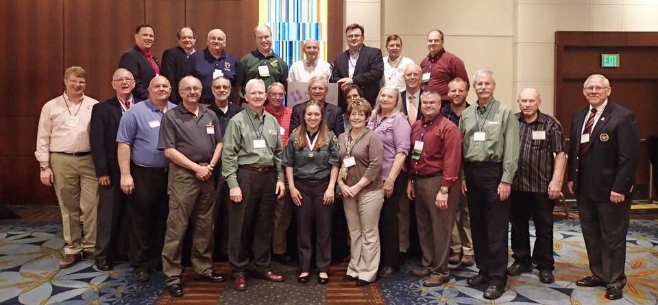 Members of the Summit Bechtel Reserve Staff Association pose at the 2015 National Annual Meeting