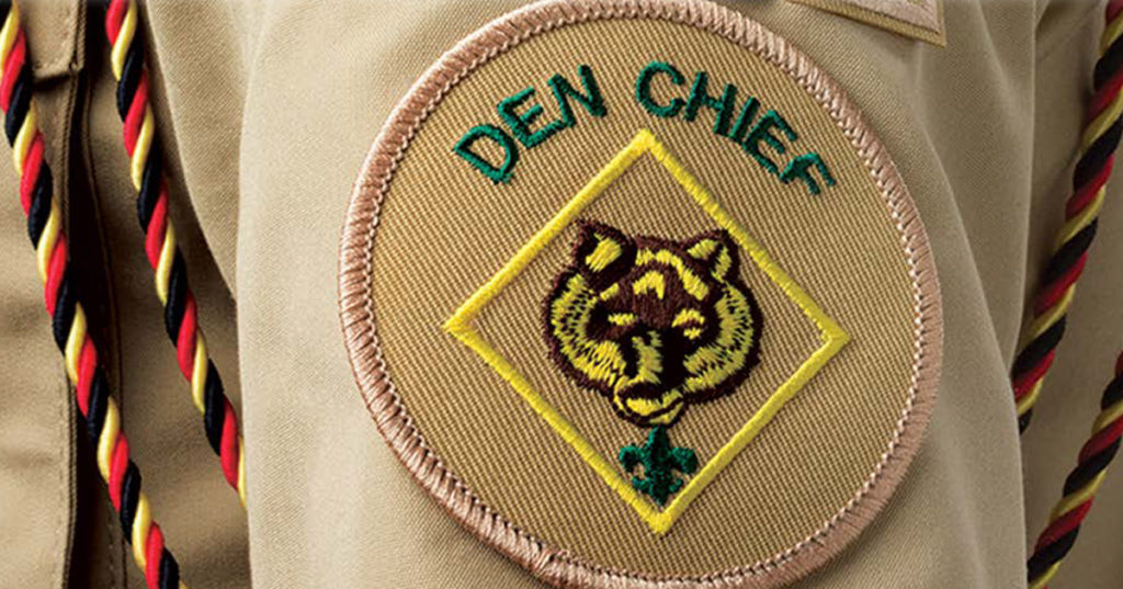 Den Chief patch on uniform
