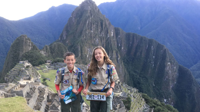 Alex and Charlotte at Machu Picchu