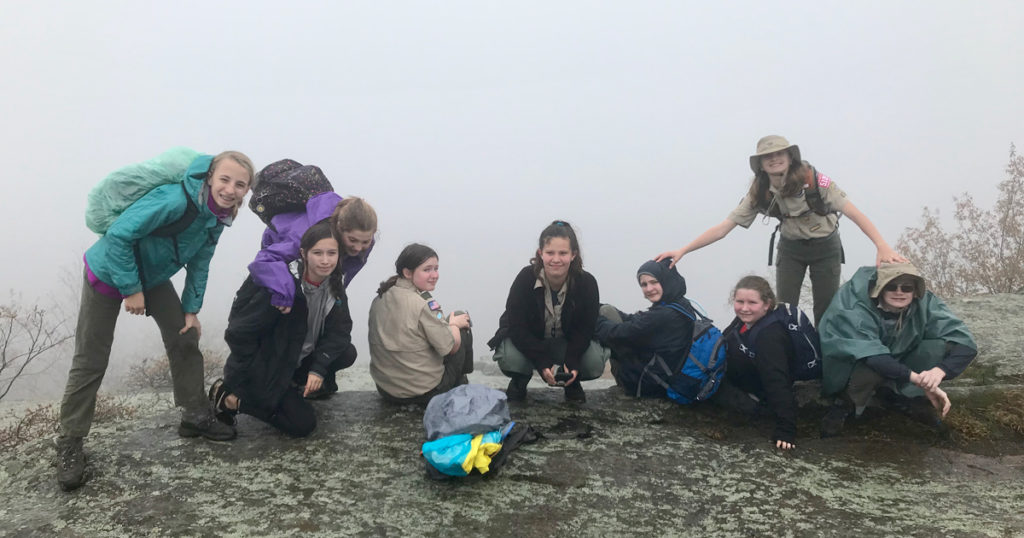The "view" atop Bull Mountain at the West Point Camporee.