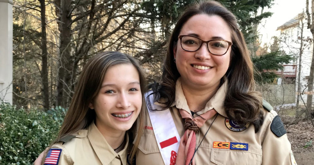 Madison (left) and Christine Burrell.