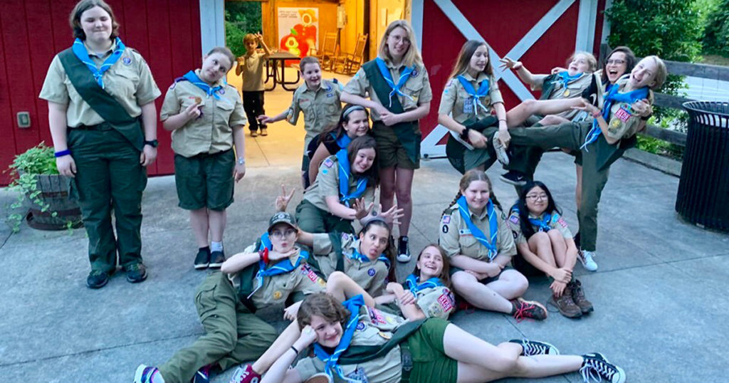 Some court of honor photos are serious. Others are not.