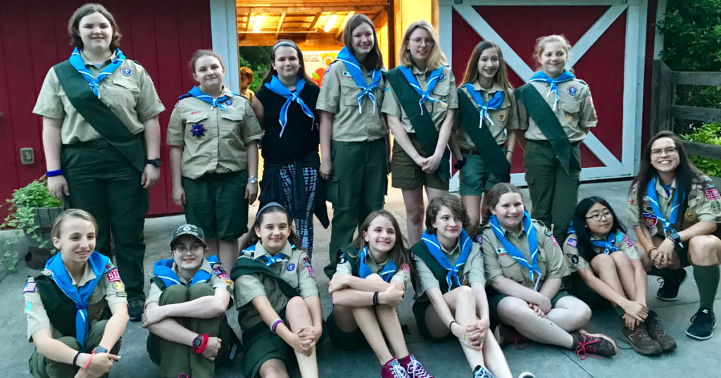 Troop 5109's first court of honor.