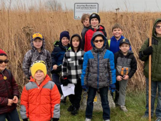 Pack 1855 Cub Scouts pose for the camera