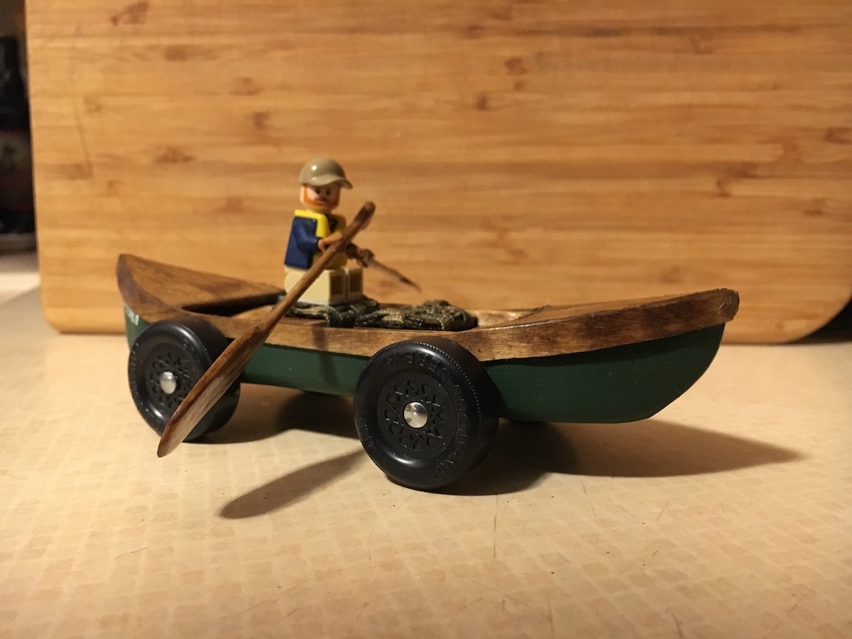 My 7 y/o won his Pinewood Derby (and I didn't build the car for him) :  r/woodworking