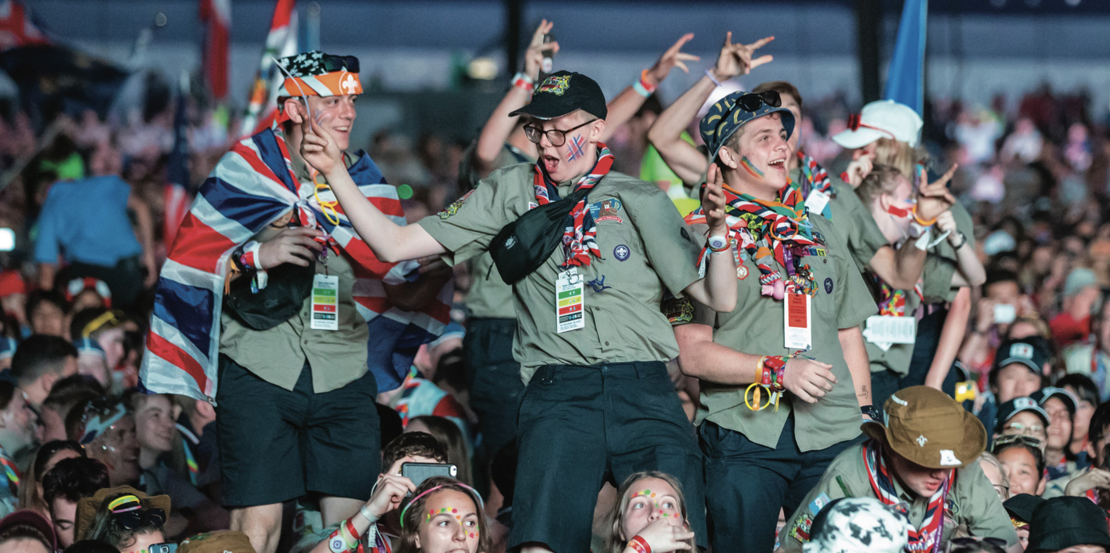 Scout dance at the opening show.