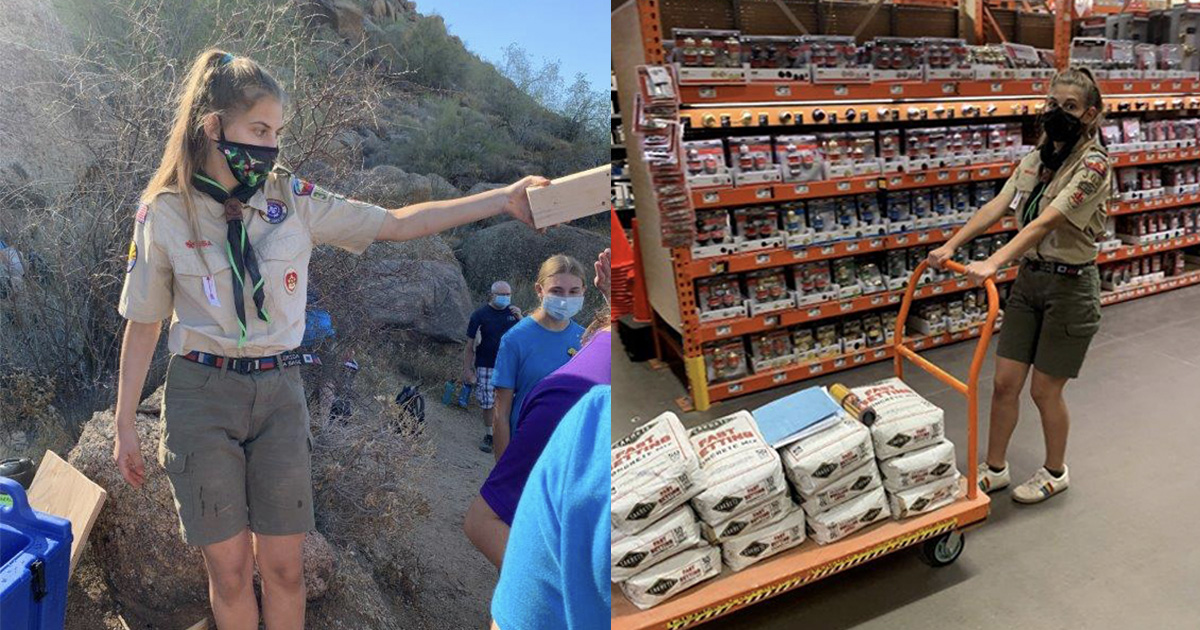 Scenes from Victoria’s Eagle project.