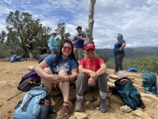Hiking Philmont during a break at the "Finding your seat at the Scouting table" training course