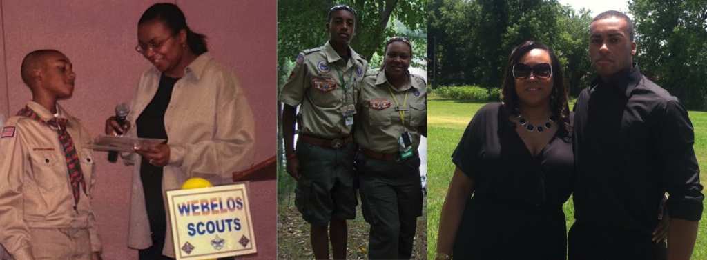 Three photo of Ken and Kellauna over the years