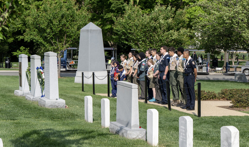 Report to the Nation delegates at Arlington National Cemetery