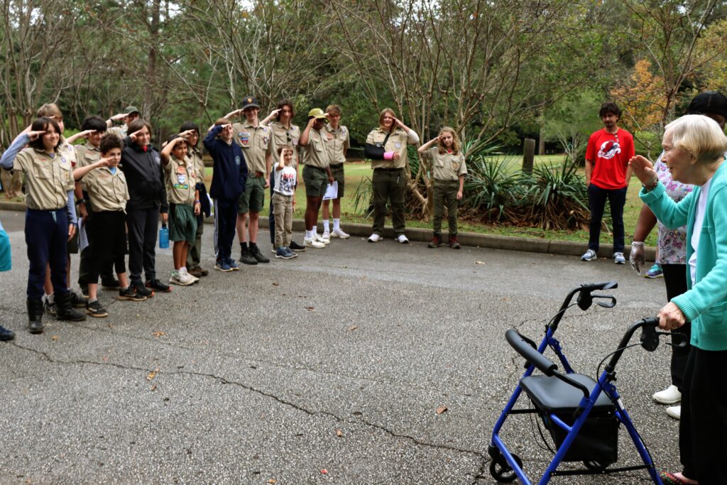 Scouts salute Rosalynn and Jimmy Carter