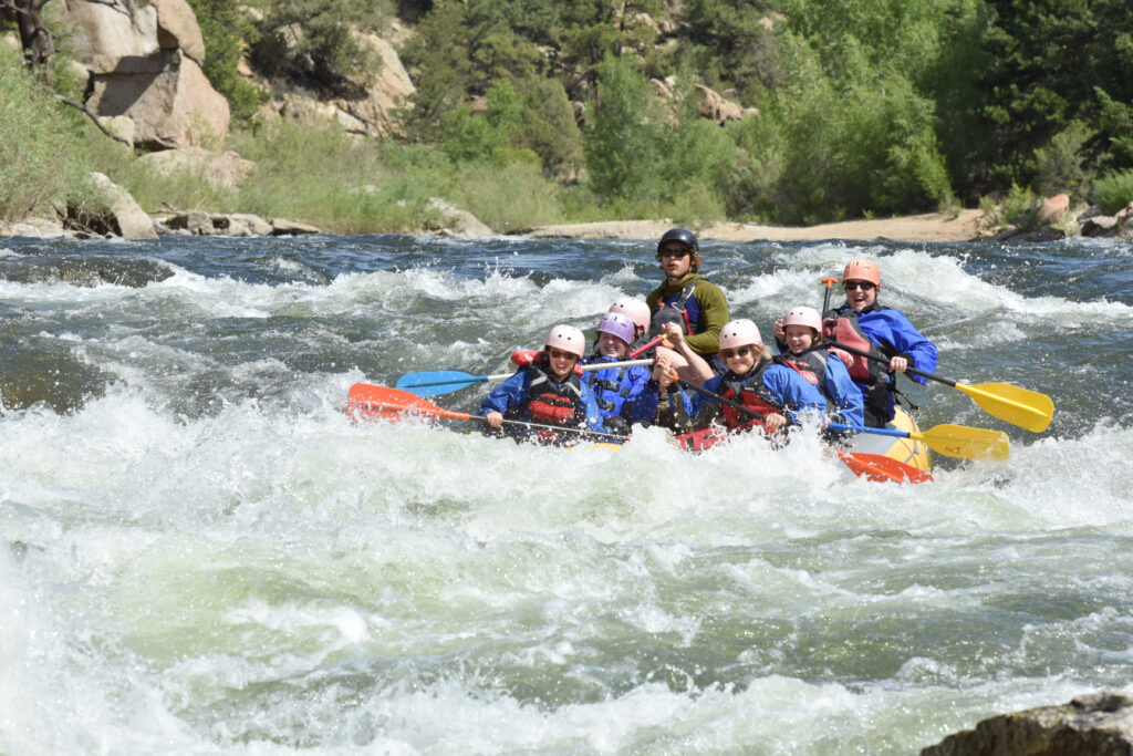 Troop 114g in the rapids