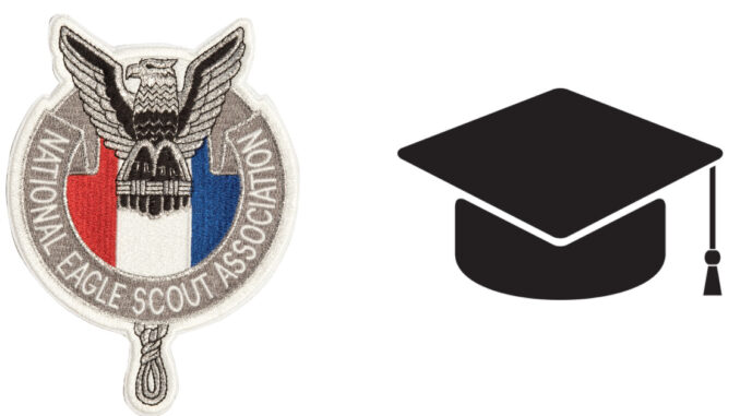The NESA logo alongside a graduate cap