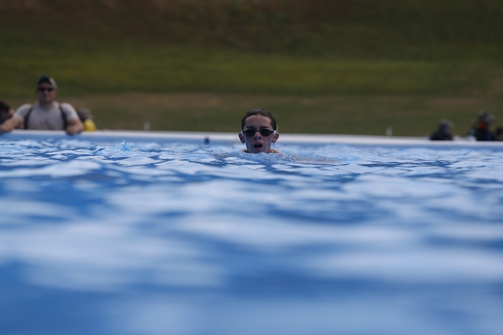 Scout swimming