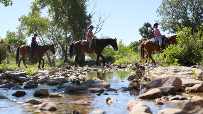 Riding horses at Philmont