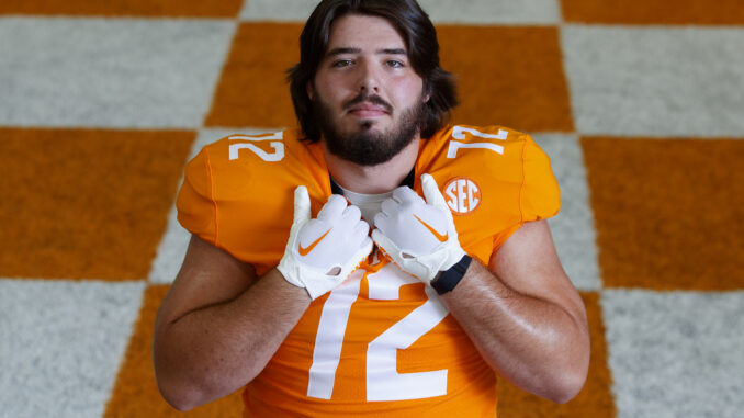 A portrait of Addison Nichols, Eagle Scout and University of Tennessee football player