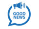 A logo that reads "good news"