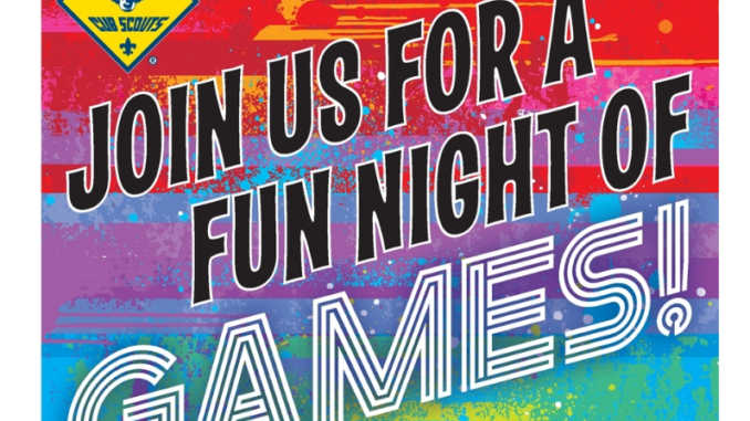 A blank "join Scouting" flier