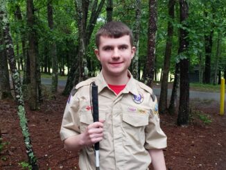 A portrait of Eagle Scout Mason Myhand