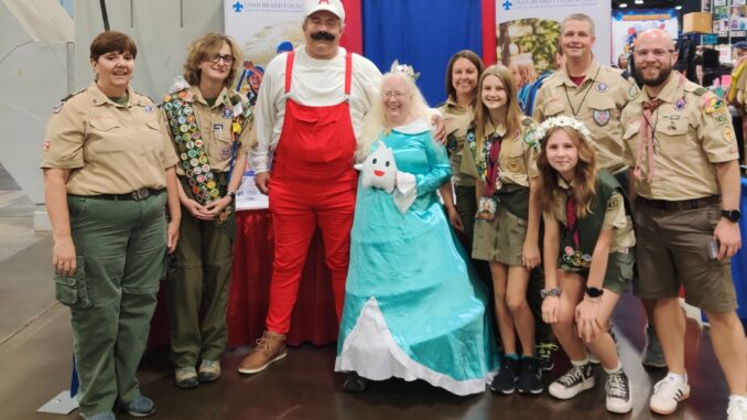 A photo of Scouts BSA Troop 1452 at the Cincinnati Comic Expo
