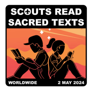 The Scouts Read Sacred texts emblem