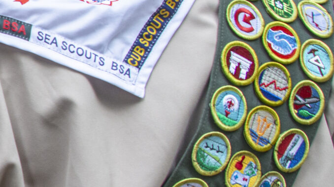 Merit badge sash