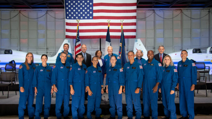 A photo of NASA astronaut graduates