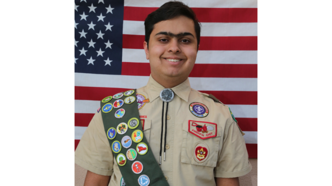 A photo of Eagle Scout Samarth Kunhody