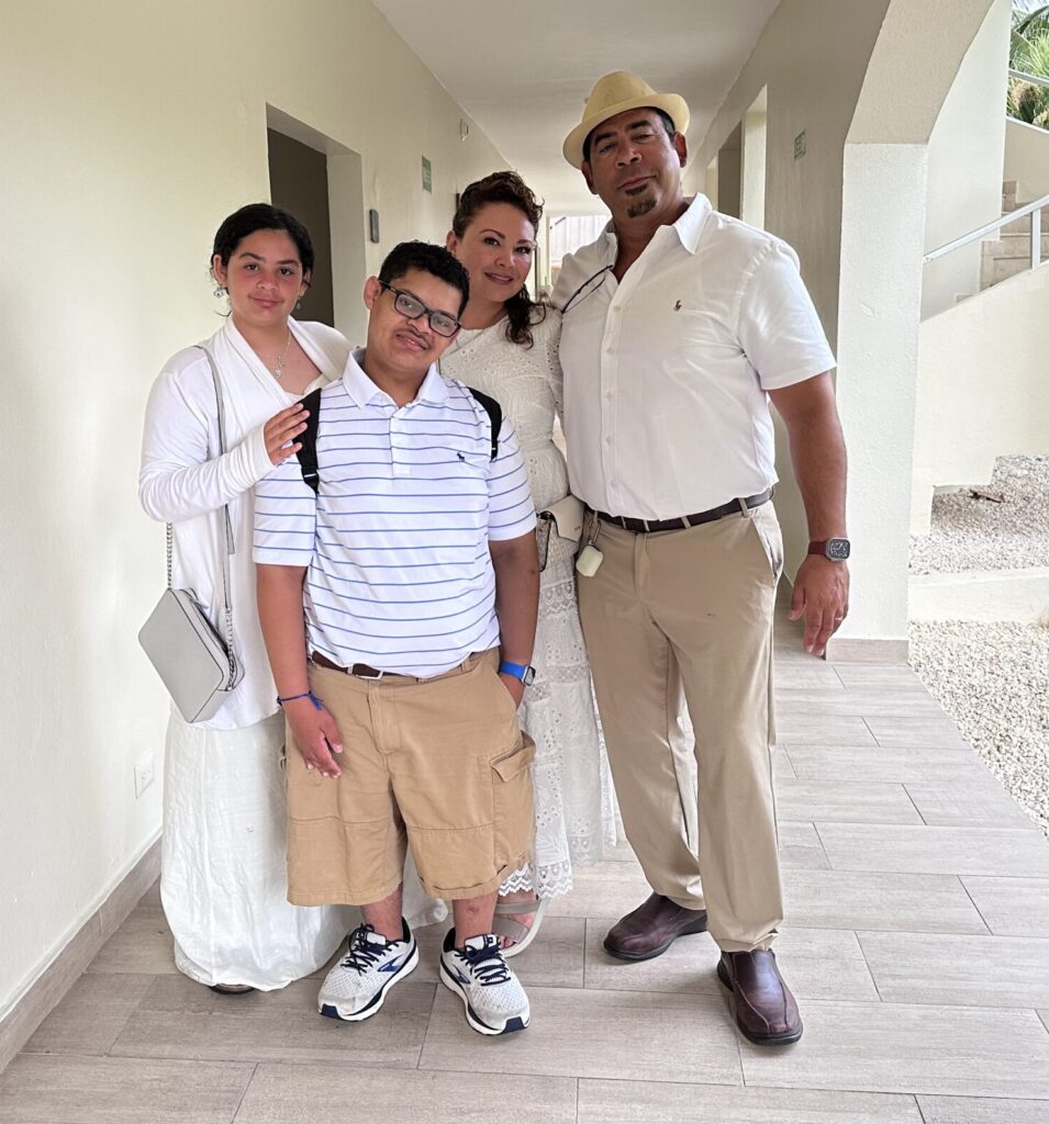 A photo of the Hassan family