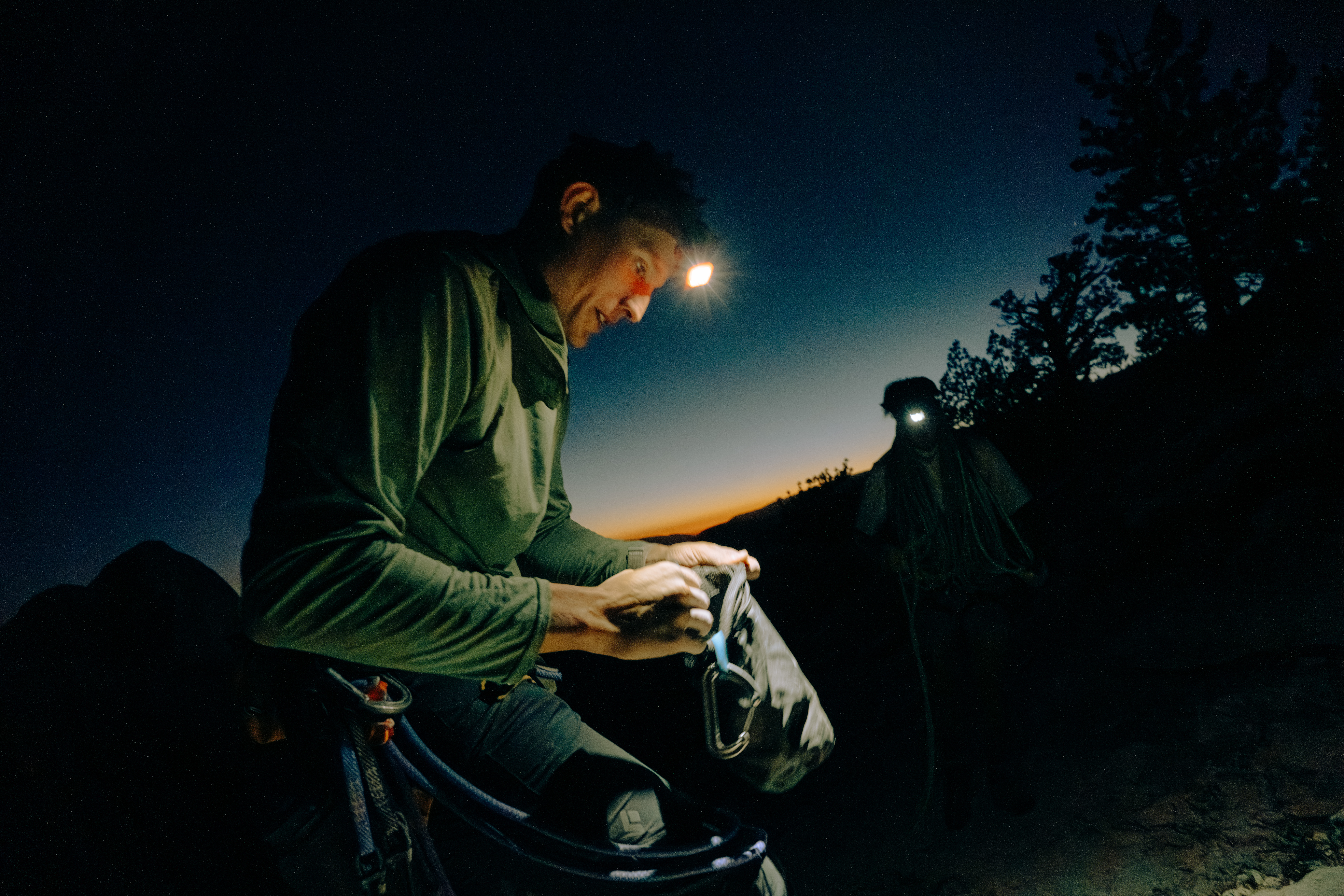 A photo of Eagle Scout rock climber Michael Vaill