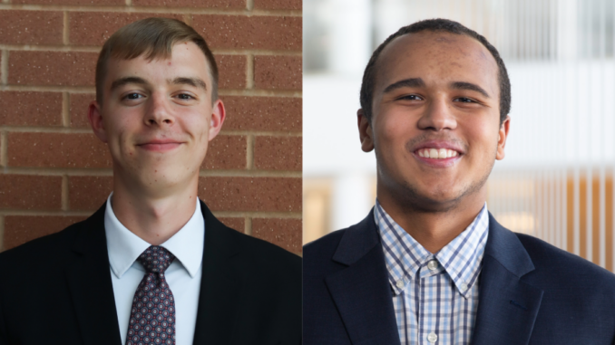 Photos of Eagle Scouts Wesley Casselman, the co-founders of TrailEagle Packs