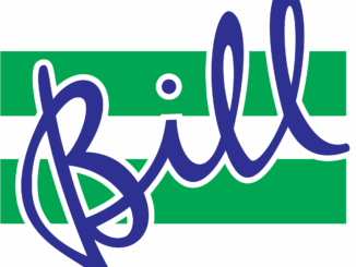 A scan of the Green Bar Bill logo