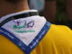 A photo of a Scout wearing a Messengers of Peace neckerchief