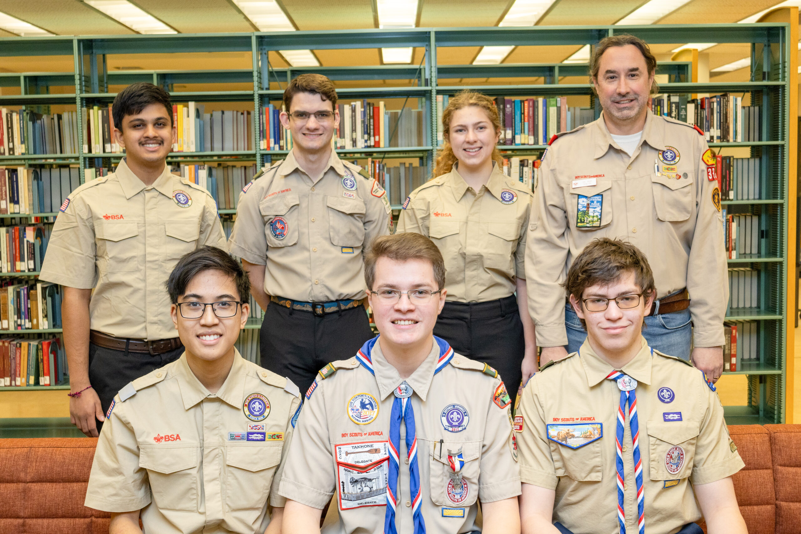 A photo of Scouting Purdue's executive board members