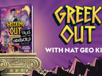 Promotion artwork for the latest Greeking Out book: Tales from the Underworld