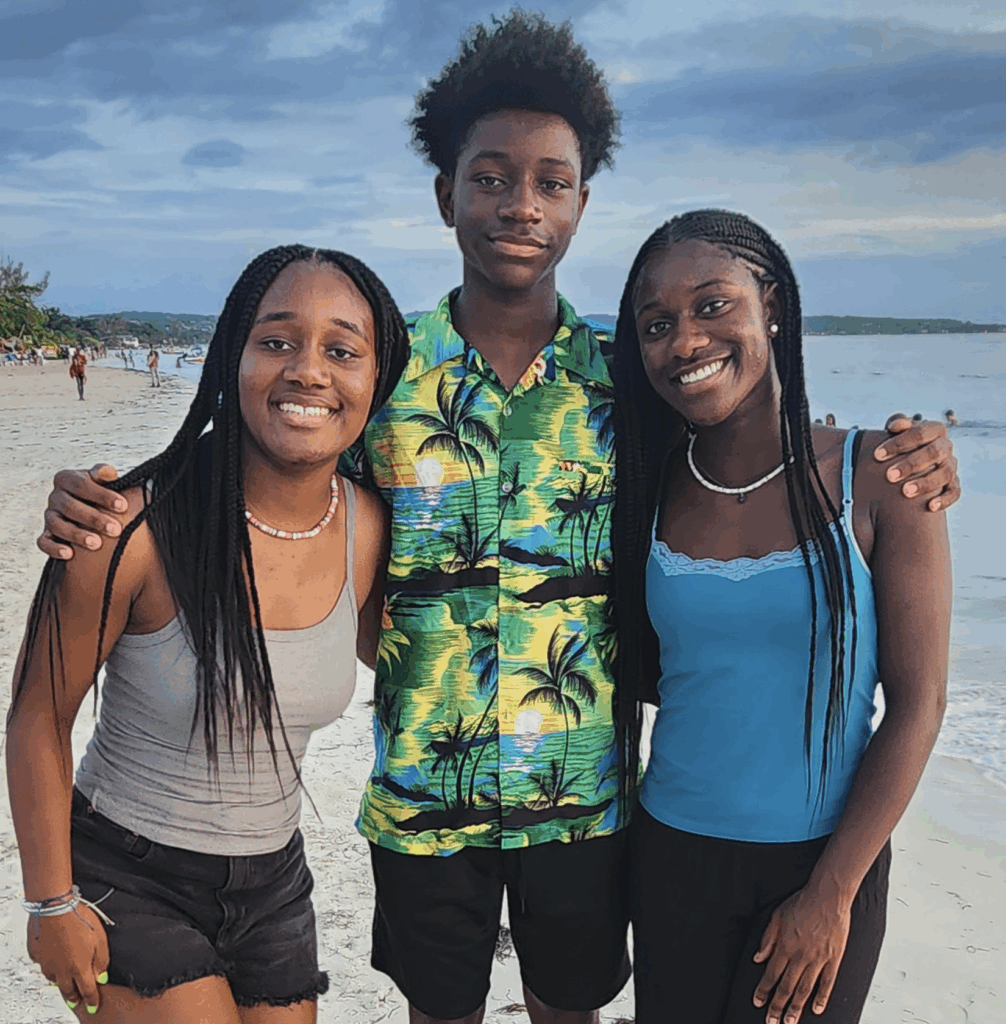 From left to right: Helaina, Henri and Henniyah