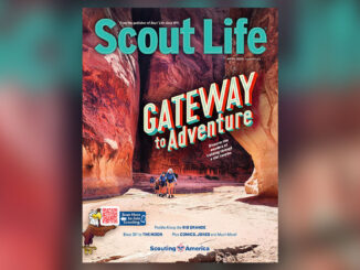 Cover of the April issue of Scout Life magazine